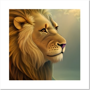 Beautiful Lion Wall Art Posters and Art